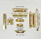 Polished Brass UNLACQUERED Cabinet Knobs and Handles | I00% Brass
